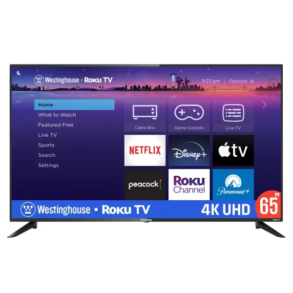 Westinghouse 65" 4K UHD HDR10 Roku Smart TV